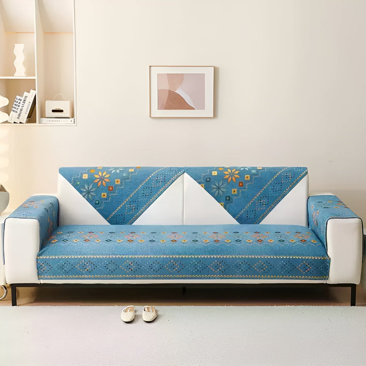 Boho Style Sofa Cover – Elastisk & Brukbar Hele Året | Beskytter og Gir Et Nytt Utseende | Luvikno