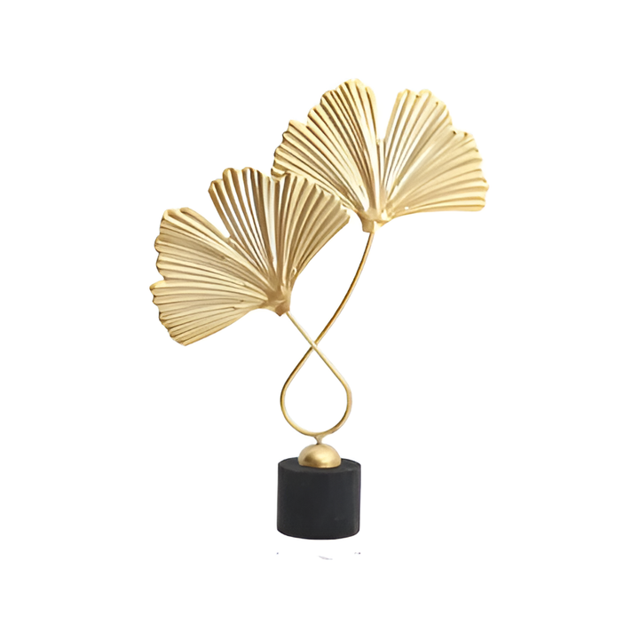 Minimalistisk Ginkgo-blad Skulptur for Elegant Naturlig Sjarm Luvikno