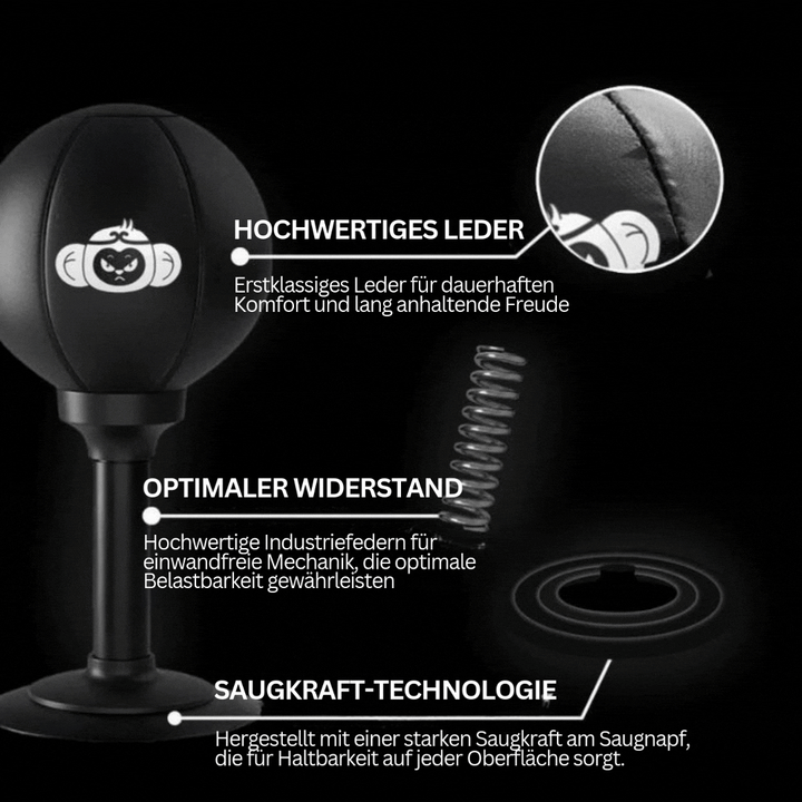 Luvikno | Bokball med sterk sugekoppbase – PowerStrike