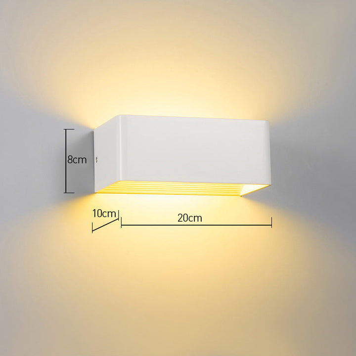 Luvikno | Cubbon LED Vegglampe Kompakt Moderne Design Hvit