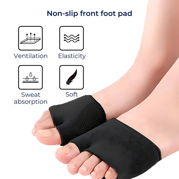 CushionFlex Fremre fotbeskyttelse | Silikon Gelpute - Absorberer støt på foten - Smertelindring - for Metatarsalgia - Daglig komfort Luvikno