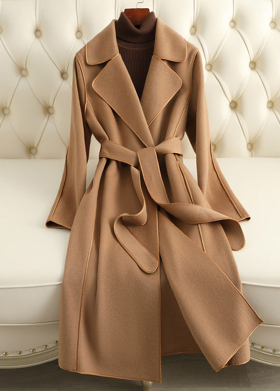 Luvik | Camel v-kaula-aukkoinen Patches Yhdistämislöydös Villakangastakit