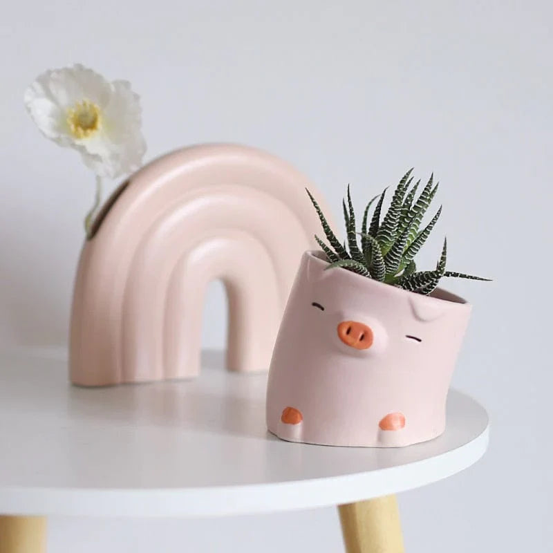 Søt tegneserie dyre blomsterpotte Luvikno