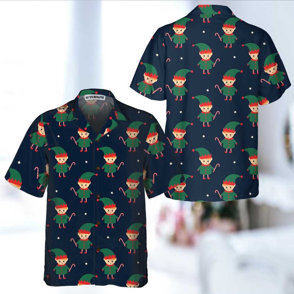 Luvik | Pieni puoli tonttu sokeriruokopaidassa, hauska joulutonttupaita, paras joululahjaidea