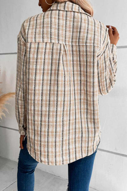 Luvik | Harvest Plaid Shacket - Beige