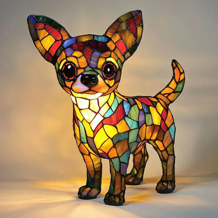Lumidog Håndlaget Opplysende Hundelampe – Ambient Belysning og Gave | Luvikno