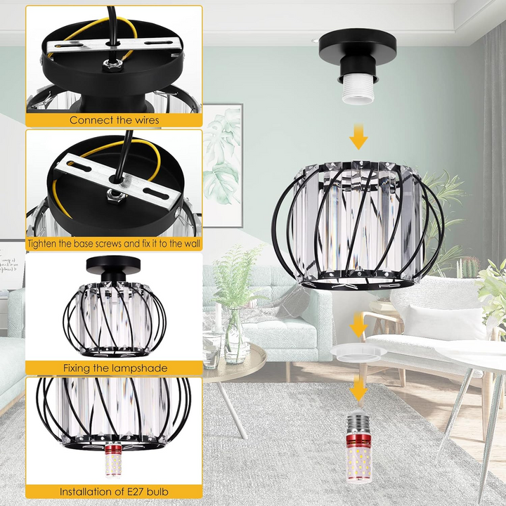Glass Ceiling Light | Luvikno