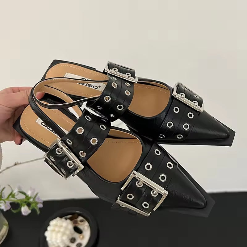 Luvik | Tyylikkäät Slingback Tasapohjaiset Kengät