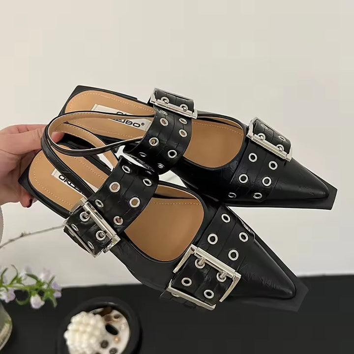 Luvik | Tyylikkäät Slingback Tasapohjaiset Kengät