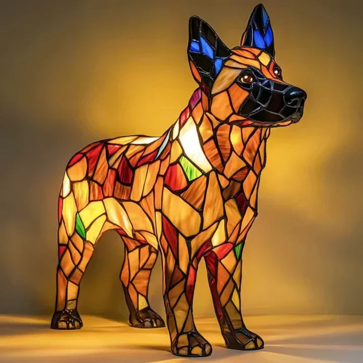 Lumidog Håndlaget Opplysende Hundelampe – Ambient Belysning og Gave | Luvikno