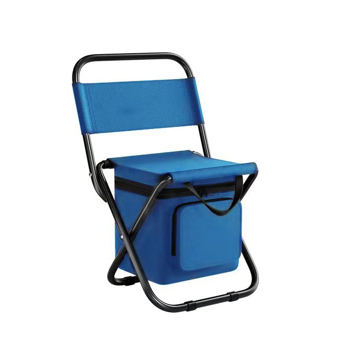 Moderne industrielle rektangulære Oxford-stoff stålpipe sammenleggbare camping stol ryggstøtte uten armer for hage og utendørs terrasse | Luvikno