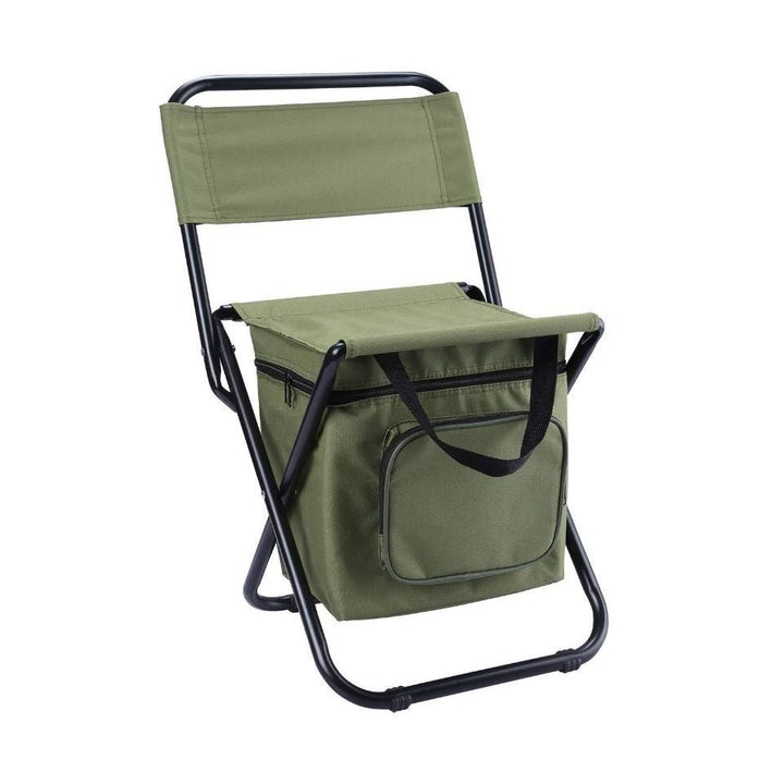 Moderne industrielle rektangulære Oxford-stoff stålpipe sammenleggbare camping stol ryggstøtte uten armer for hage og utendørs terrasse | Luvikno