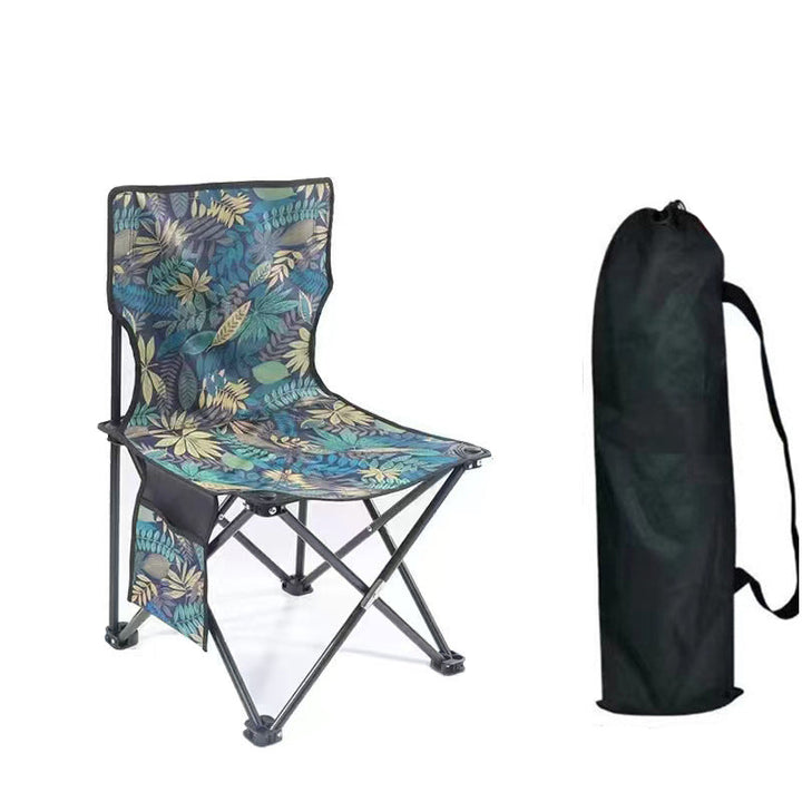 Moderne Skandinavisk Oxford Stof Stål X-formet Sammenklappelig Udendørs Stol Med Rygstøtte Til Camping & Strand | Luvikno