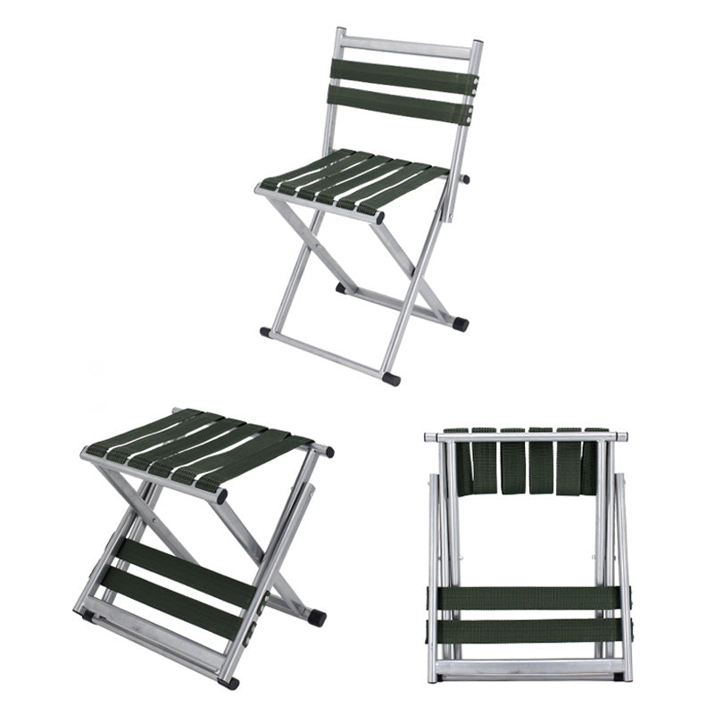 Moderne nordiske firkantet nylon metall sammenleggbare campingstol fiske stol ryggstøtte for utendørs terrasse | Luvikno