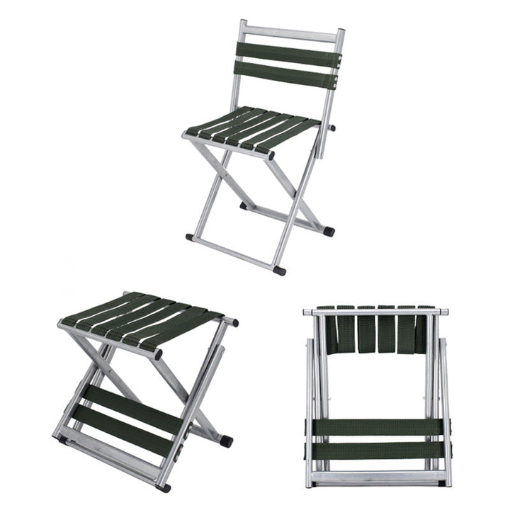 Moderne nordiske firkantet nylon metall sammenleggbare campingstol fiske stol ryggstøtte for utendørs terrasse | Luvikno