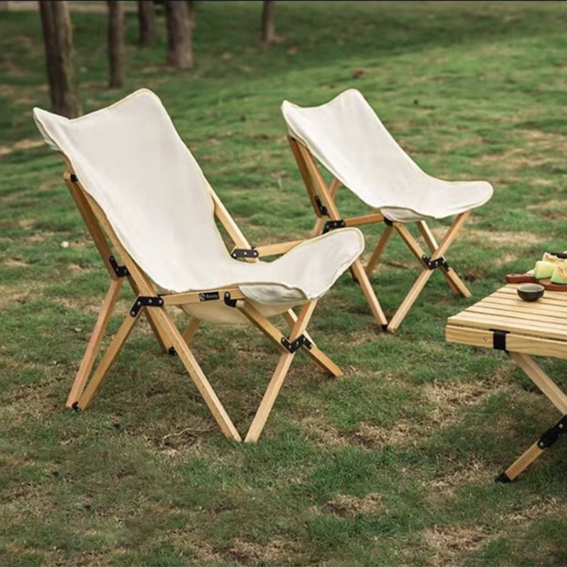 Moderne industriell Oxford-stoff hardware sammenleggbart campingstol ryggstøtte for utendørs terrasse | Luvikno