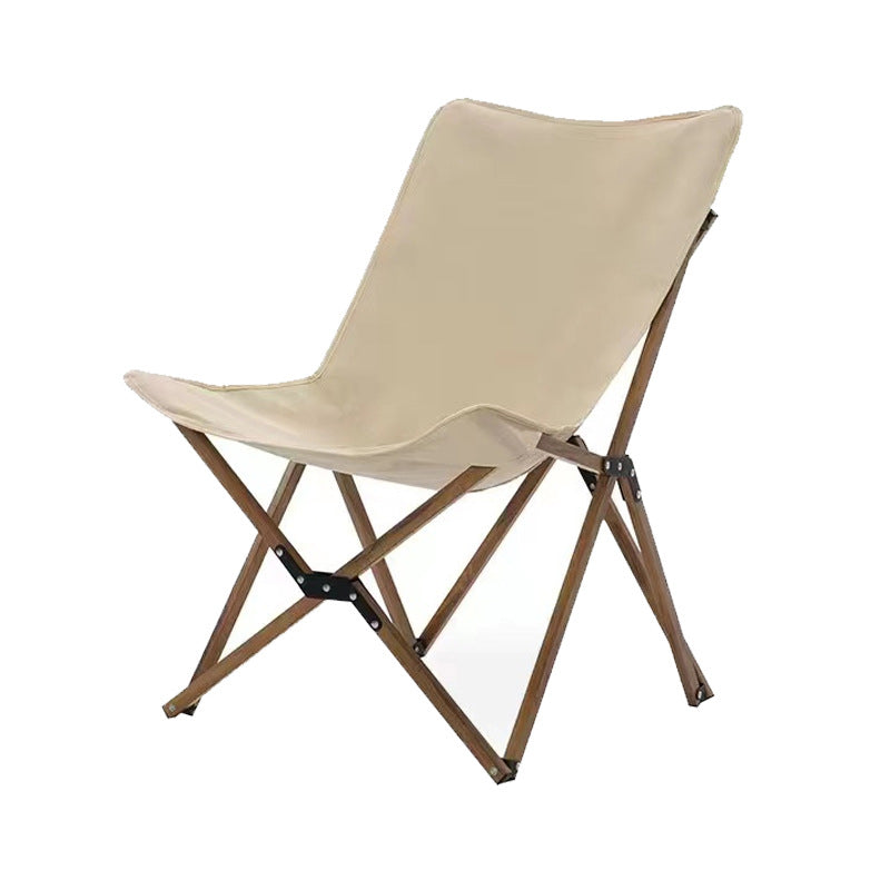 Moderne industriell Oxford-stoff hardware sammenleggbart campingstol ryggstøtte for utendørs terrasse | Luvikno