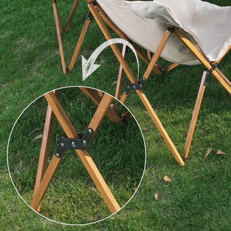 Moderne industriell Oxford-stoff hardware sammenleggbart campingstol ryggstøtte for utendørs terrasse | Luvikno