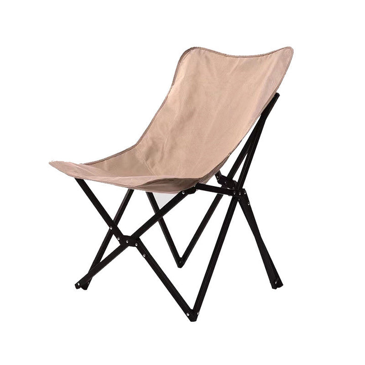 Moderne industriell Oxford-stoff hardware sammenleggbart campingstol ryggstøtte for utendørs terrasse | Luvikno