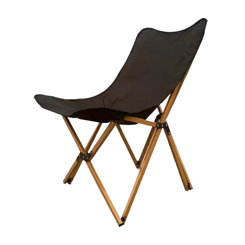 Moderne industriell Oxford-stoff hardware sammenleggbart campingstol ryggstøtte for utendørs terrasse | Luvikno