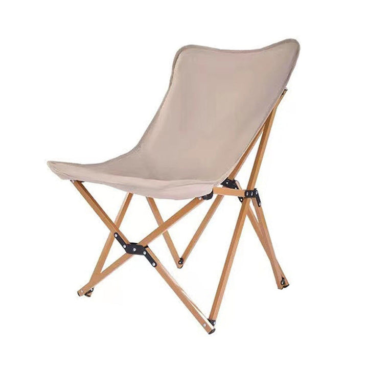 Moderne industriell Oxford-stoff hardware sammenleggbart campingstol ryggstøtte for utendørs terrasse | Luvikno