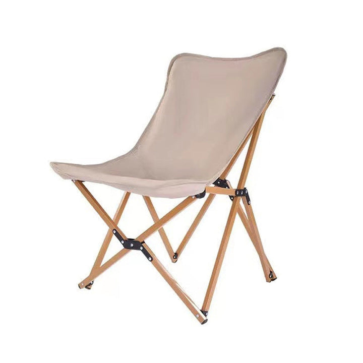 Moderne industriell Oxford-stoff hardware sammenleggbart campingstol ryggstøtte for utendørs terrasse | Luvikno