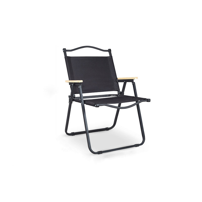 Moderne Minimalistisk Rektangulær Utendørs Karbonstål Aluminium Legert Bøk Tre Oxford Stoff PET Sammenleggbar Bærbar Avtakbar Camping Stol Ryggstøtte Armlene For Hage | Luvikno