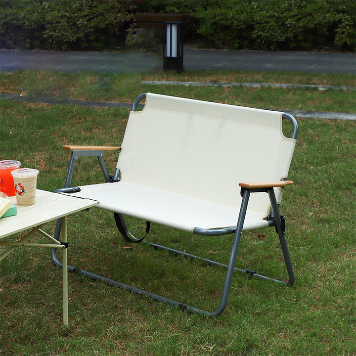 Moderne Minimalistisk Rekke Carbon Stål Oxford Stoff Sammenleggbar Camping Stol Ryggstøtte Armlene For Hage | Luvikno