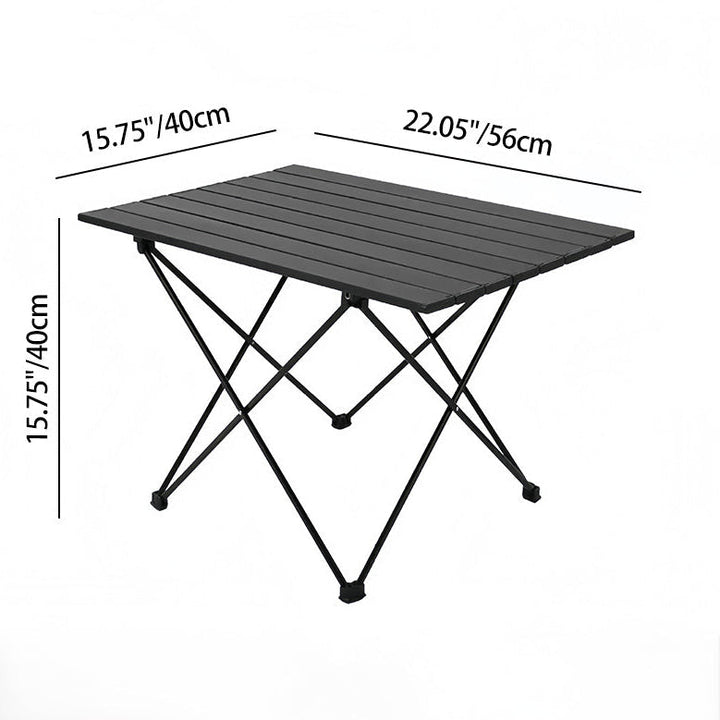 Moderne Minimalistiske Karbon Stål Aluminium Sammenleggbart Firkantet Sidebord For Utendørs | Luvikno