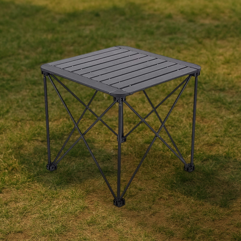 Moderne Enkelhet Firkantet Rektangel Aluminium Jern Utendørs Sammenleggbar Camping Kaffebord 1-Nivå For Hage | Luvikno
