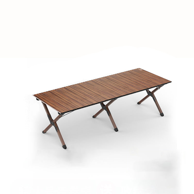 Moderne Minimalistisk Rektangel Karbonstål Utendørs Sammenleggbar Camping Kaffe Bord 1-Nivå For Hage | Luvikno