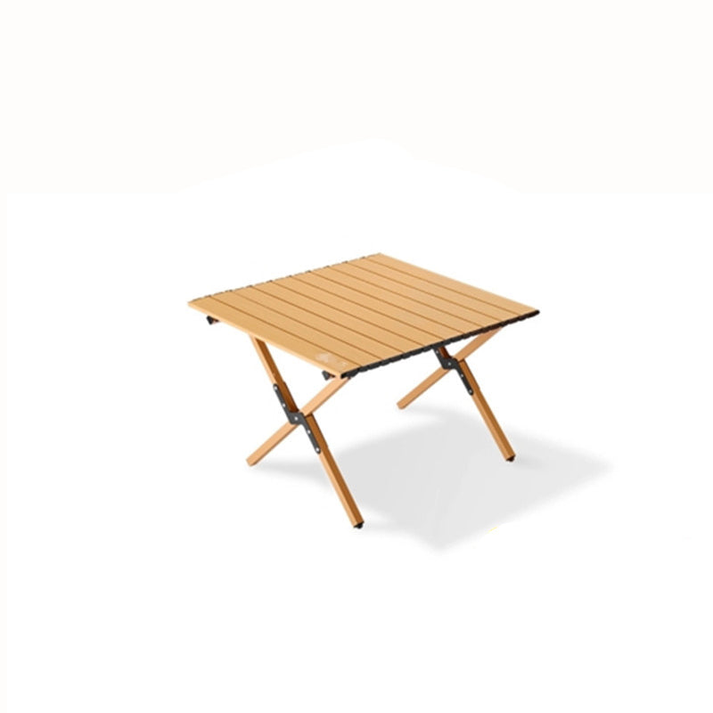 Moderne Minimalistisk Rektangel Karbonstål Utendørs Sammenleggbar Camping Kaffe Bord 1-Nivå For Hage | Luvikno