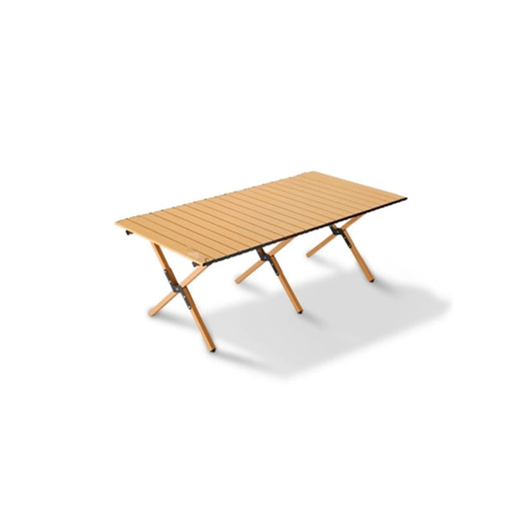 Moderne Minimalistisk Rektangel Karbonstål Utendørs Sammenleggbar Camping Kaffe Bord 1-Nivå For Hage | Luvikno