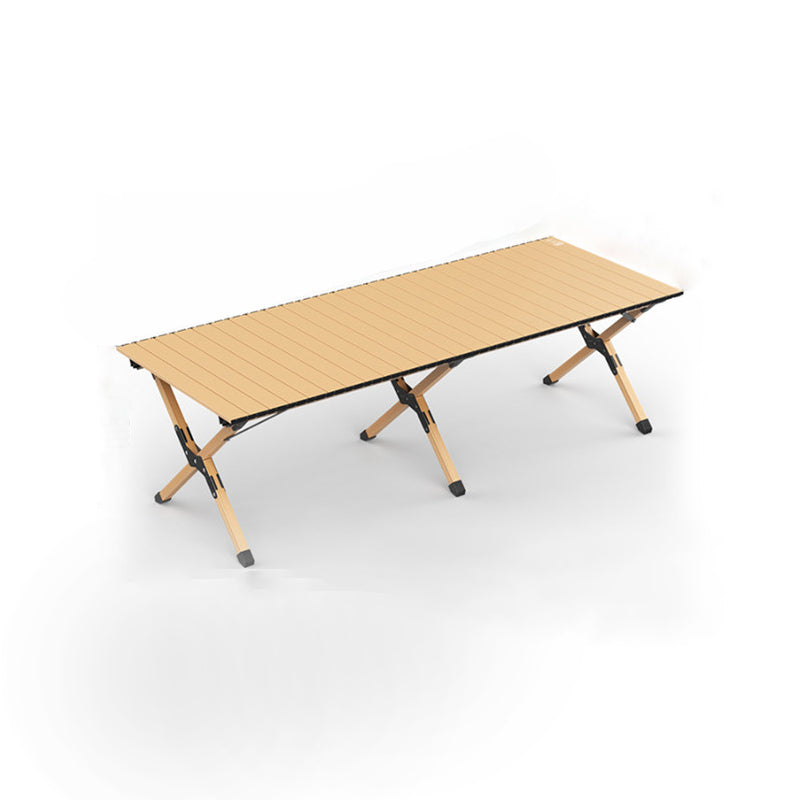 Moderne Minimalistisk Rektangel Karbonstål Utendørs Sammenleggbar Camping Kaffe Bord 1-Nivå For Hage | Luvikno