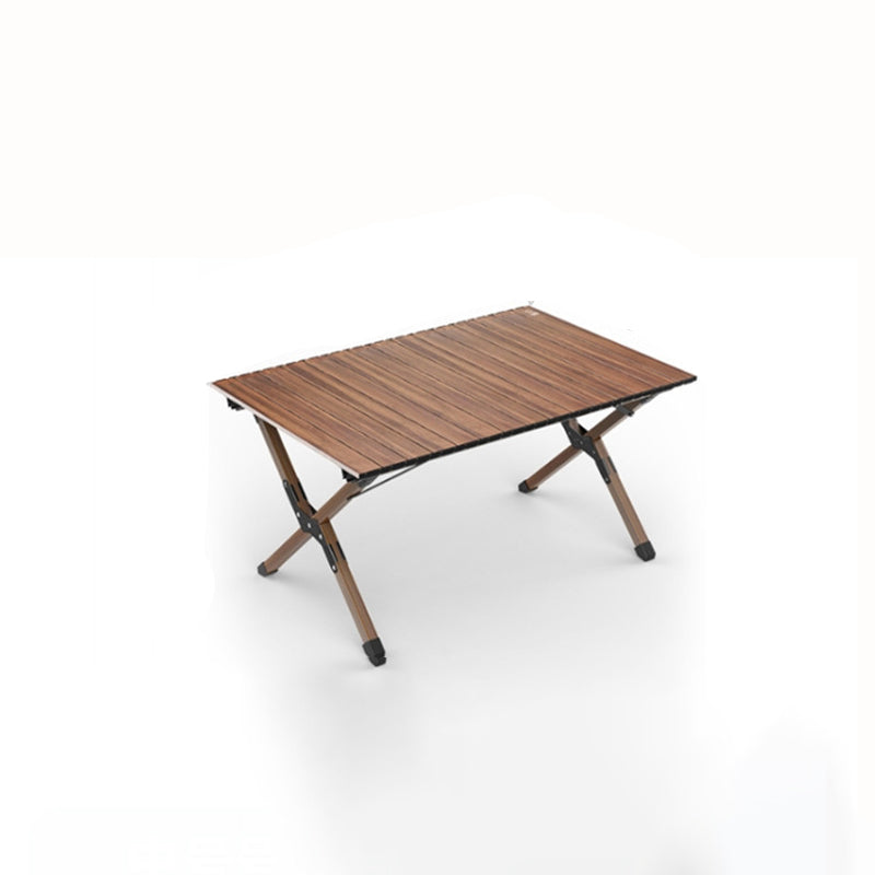 Moderne Minimalistisk Rektangel Karbonstål Utendørs Sammenleggbar Camping Kaffe Bord 1-Nivå For Hage | Luvikno