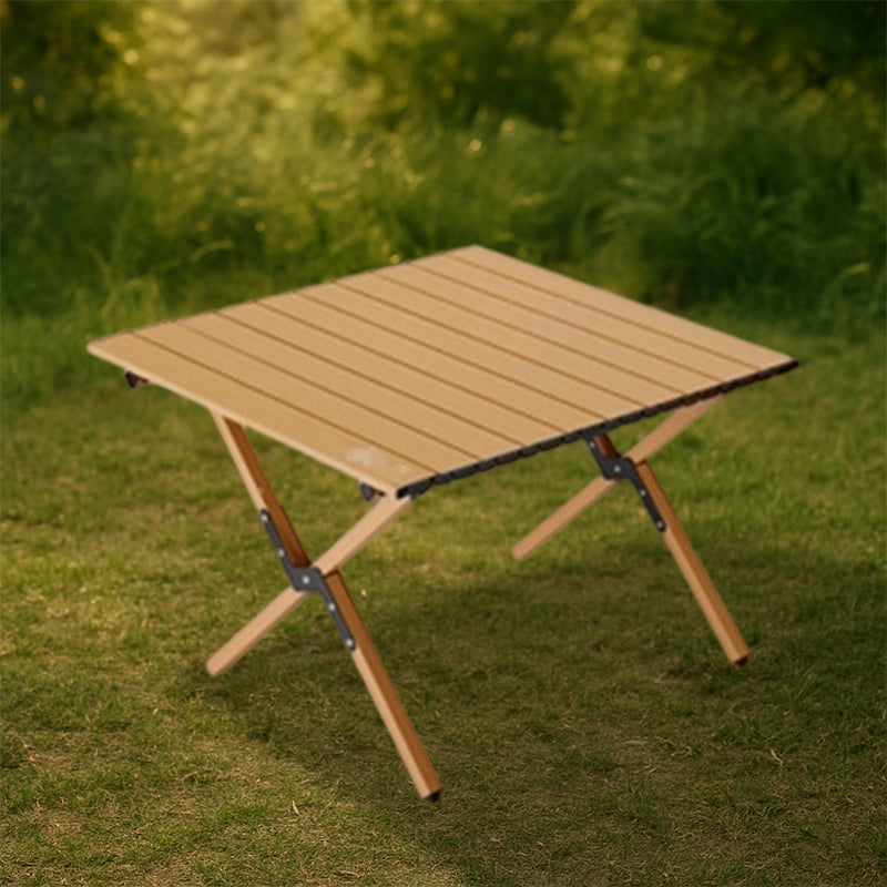 Moderne Minimalistisk Rektangel Karbonstål Utendørs Sammenleggbar Camping Kaffe Bord 1-Nivå For Hage | Luvikno