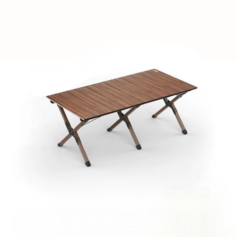 Moderne Minimalistisk Rektangel Karbonstål Utendørs Sammenleggbar Camping Kaffe Bord 1-Nivå For Hage | Luvikno
