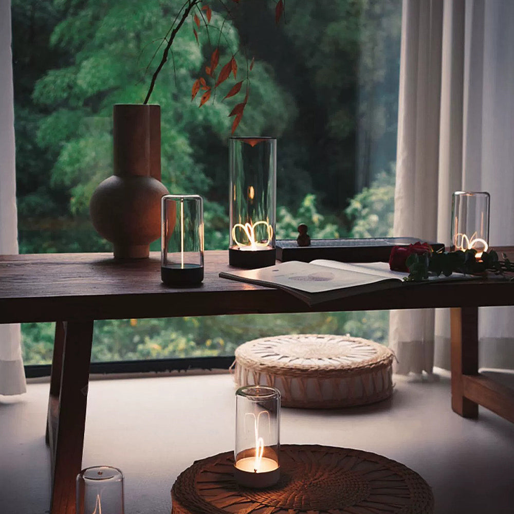 Luvikno | FlexiGlow Bordlampe - Modern Magnetisk Trådløs Bordlampe