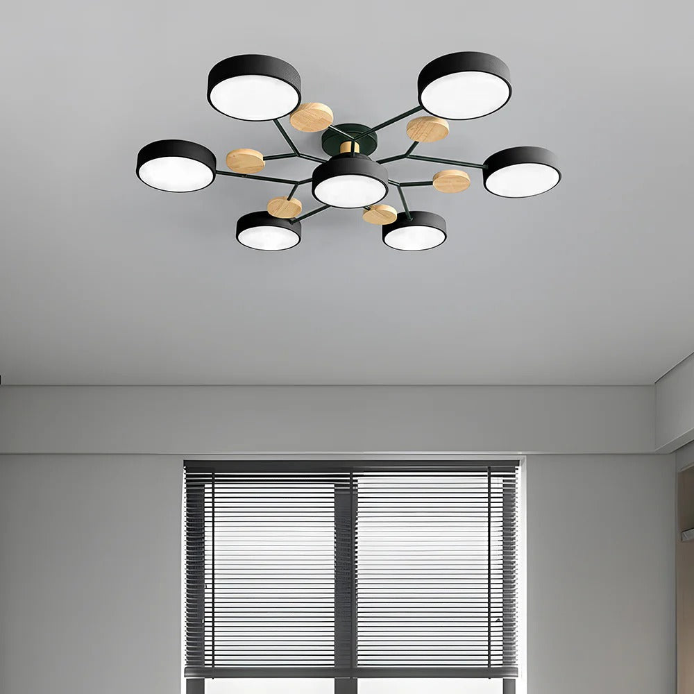 Taklampe Modern LED Flush Mount Chandelier Luvikno