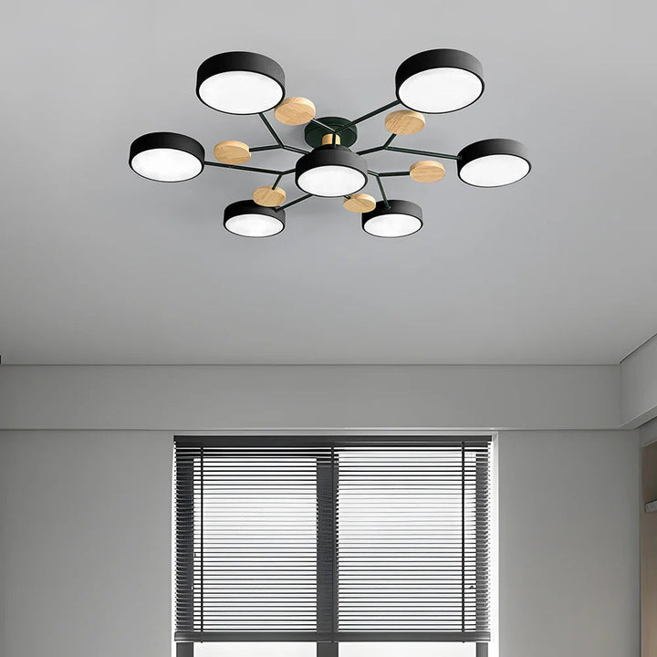Taklampe Modern LED Flush Mount Chandelier Luvikno