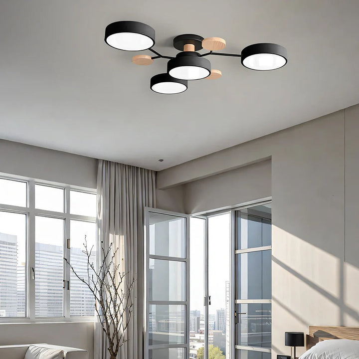 Taklampe Modern LED Flush Mount Chandelier Luvikno