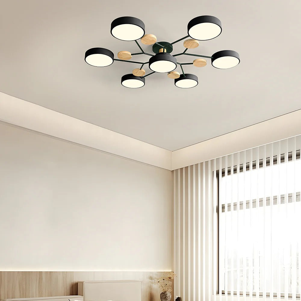 Taklampe Modern LED Flush Mount Chandelier Luvikno