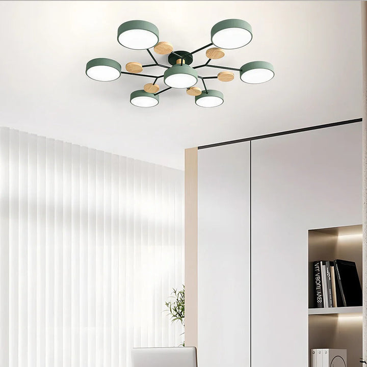 Taklampe Modern LED Flush Mount Chandelier Luvikno
