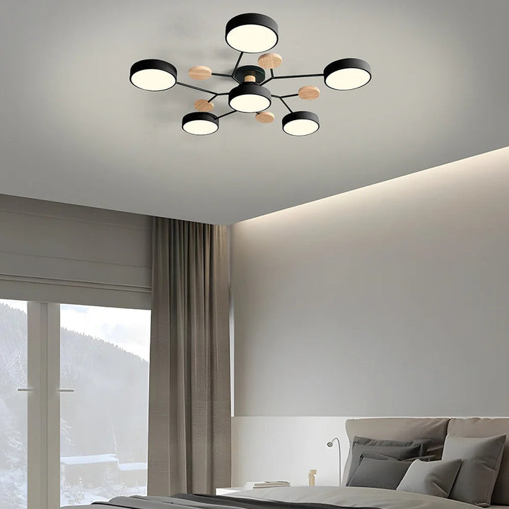 Taklampe Modern LED Flush Mount Chandelier Luvikno
