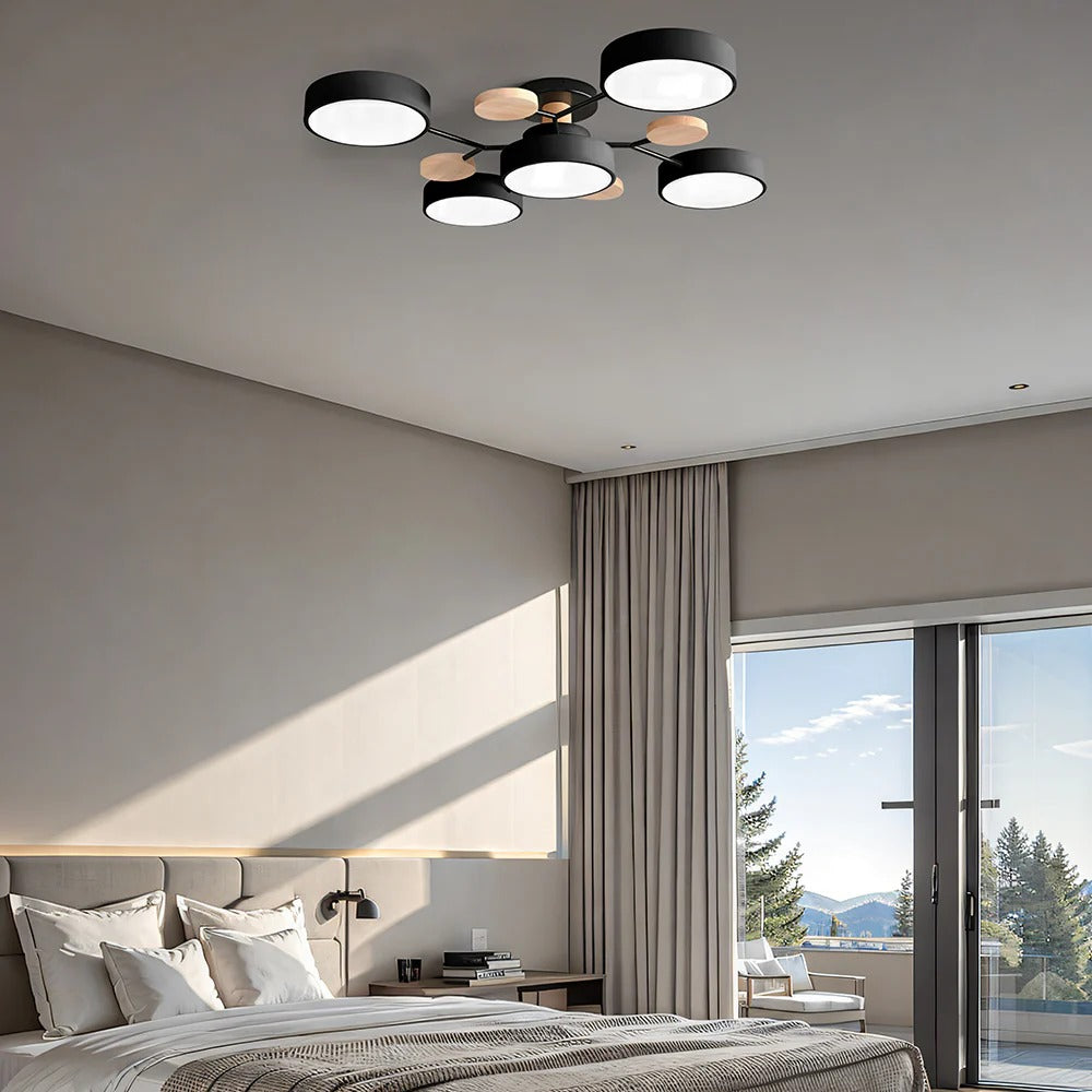 Taklampe Modern LED Flush Mount Chandelier Luvikno
