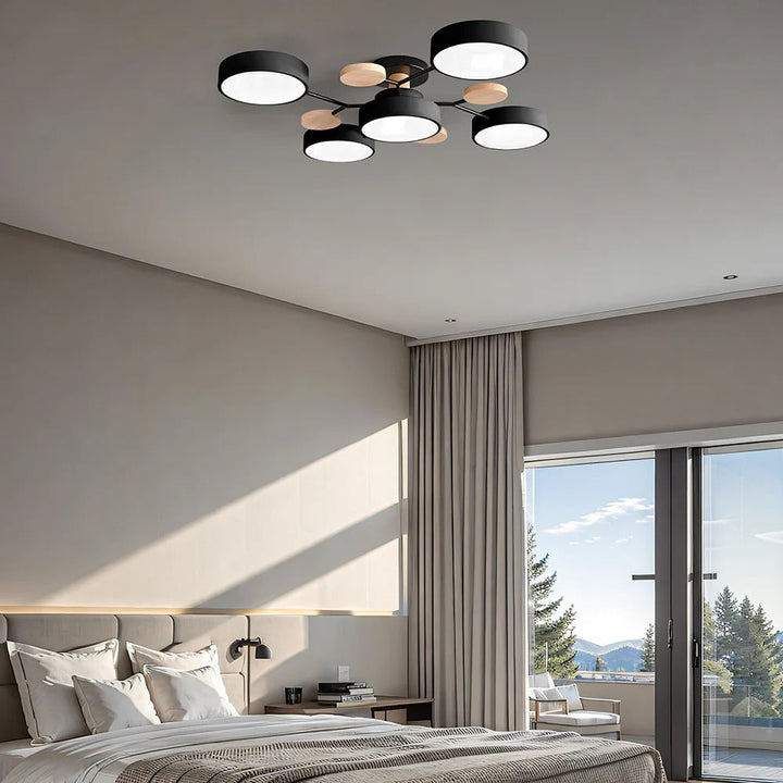 Taklampe Modern LED Flush Mount Chandelier Luvikno