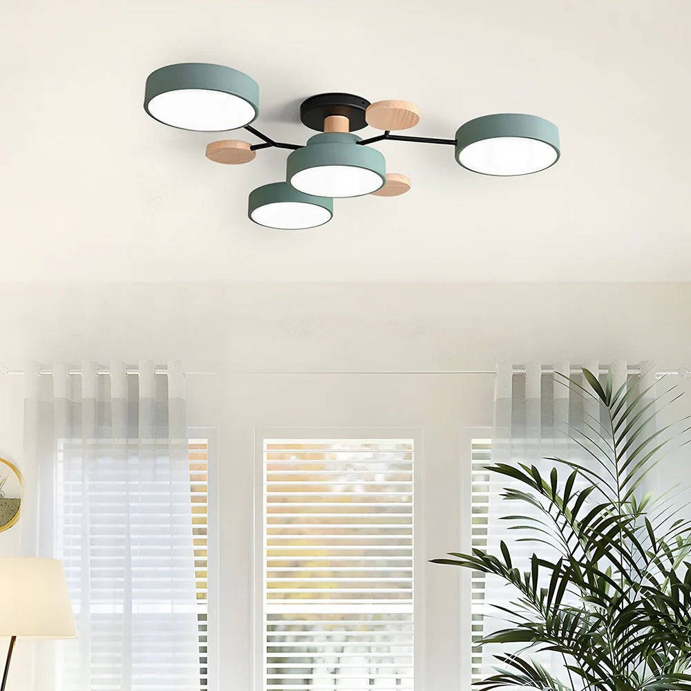 Taklampe Modern LED Flush Mount Chandelier Luvikno