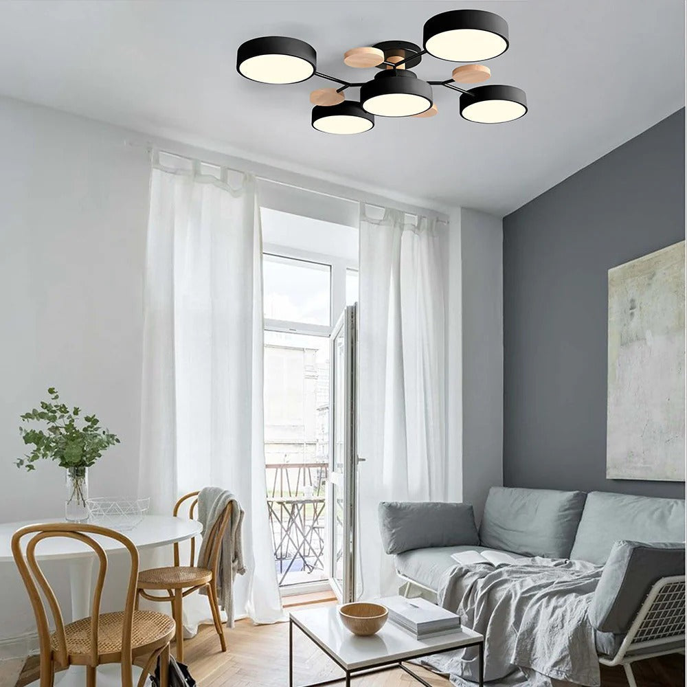 Taklampe Modern LED Flush Mount Chandelier Luvikno