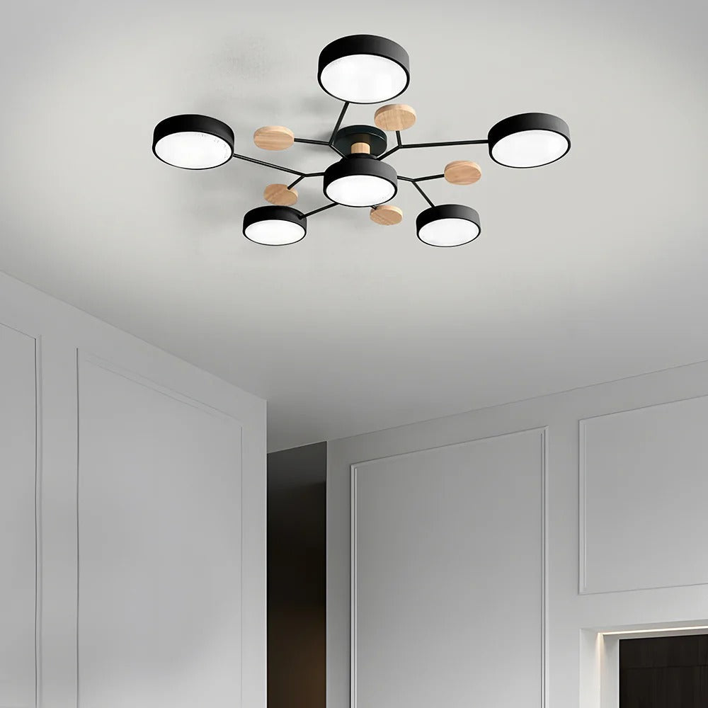 Taklampe Modern LED Flush Mount Chandelier Luvikno