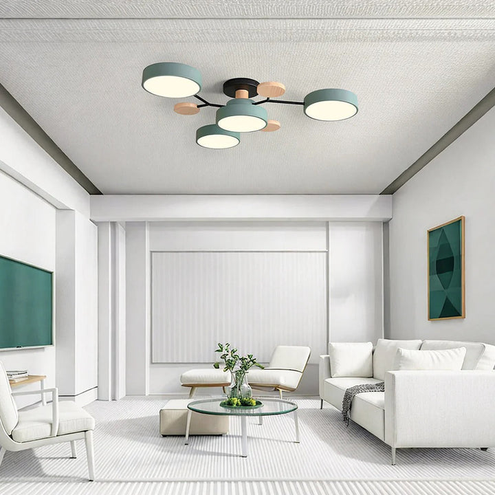 Taklampe Modern LED Flush Mount Chandelier Luvikno